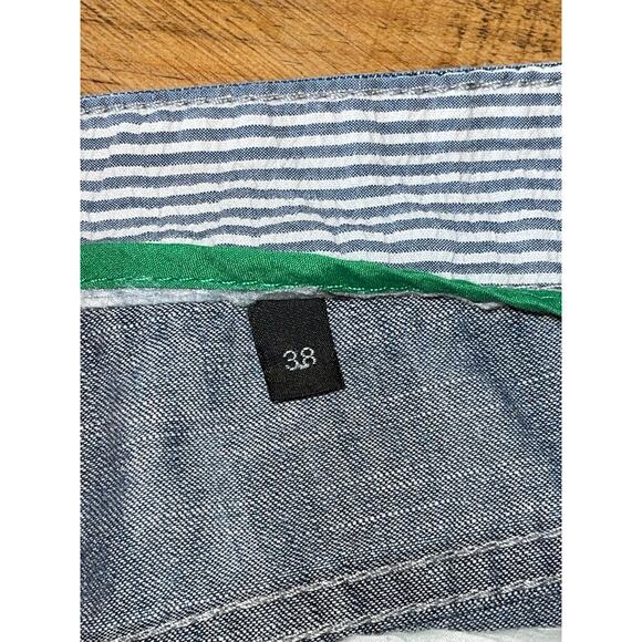 Mens LR Geans Blue Denim Lightweight Cotton Shorts Pockets Size 38 - Picture 3 of 9